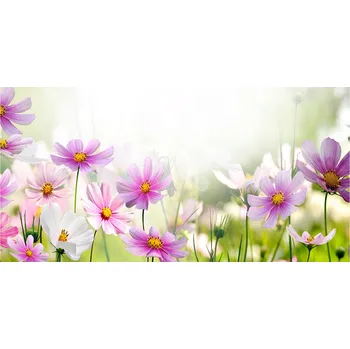 Obraz Kuchyňský panel Květiny na louce 140x70 cm + LEPIDLO