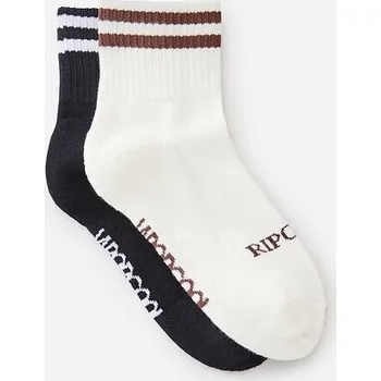 Dámská móda Ponožky Rip Curl VAPORCOOL SPORT SOCK 2-PK Black/Off White velikost O/S