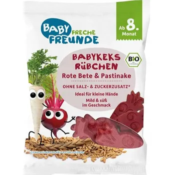 Freche Freunde BIO Špaldové sušenky s červenou řepou a pastinákem