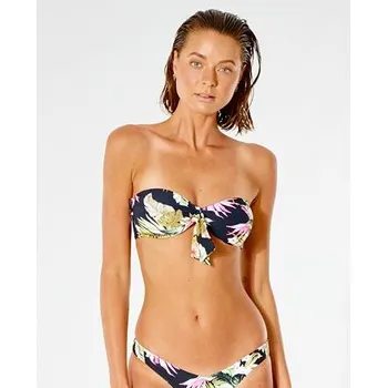Dámské plavky Plavky Rip Curl ON THE COAST BANDEAU Black velikost M
