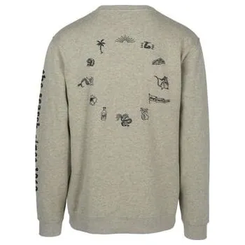 Pánská mikina Mikina Rip Curl ICONIC CREW FLEECE Slate Green Mar velikost M