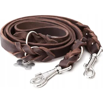 Vodítko pro psa Vodítko kožené pro psa, šířka 25 mm, délka 220 cm, barva hnědá