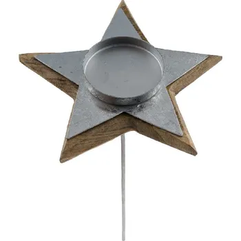 Svícen Zápich hvězda, svícen, V (DOPRODEJ)|Ego Dekor