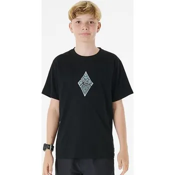 Dámské tričko Tričko Rip Curl TUBE HEADS VERT TEE -BOY Black velikost 12