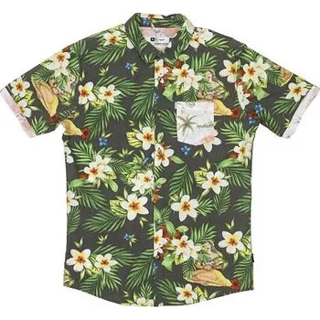 Pánská košile Košile Rip Curl BRASHY SS SHIRT Black velikost L