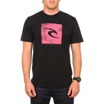 Pánské tričko Tričko Rip Curl SLASHED ICON S/S TEE Black velikost L