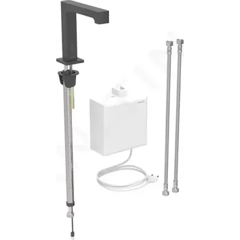 Vodovodní baterie Geberit Brenta Elektronická umyvadlová baterie, síťové napájení, easy to clean, matná černá, 116.172.14.1