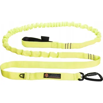 Vodítko pro psa VODÍTKO S TLUMIČEM PRO PSA NA BĚHÁNÍ JoQu Canicross Rope Shock ŽLUTÁ
