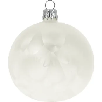 Vánoce Ozdoba vánoční, koule UNI, champagne/světlá/mrazolak, 8cm (DOPRODEJ POSLEDNÍCH KOUSKŮ) - BALENÍ OBSAHUJE 6 ks!|Ego Dekor