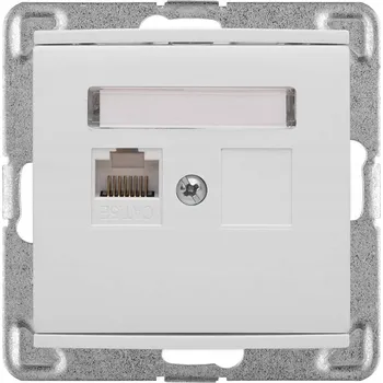 Elektrická zásuvka Internetová zásuvka nástěnná Polmark bílá