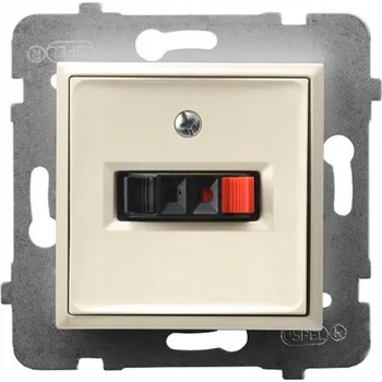 Elektrická zásuvka OSPEL ARIA GG-1U/m/27 Jednoduchá reproduktorová zásuvka