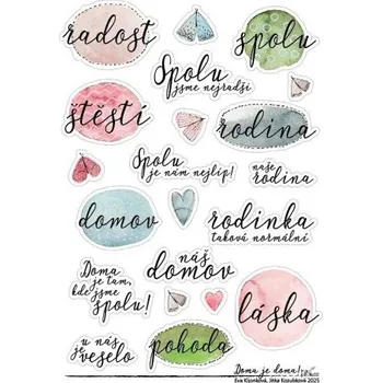samolepka Samolepky A5: Rodina, láska