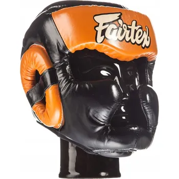 Cyklistická přilba SPARINGOVÁ BOXERSKÁ PŘILBA FAIRTEX HG13 (černá/oranžová) - L