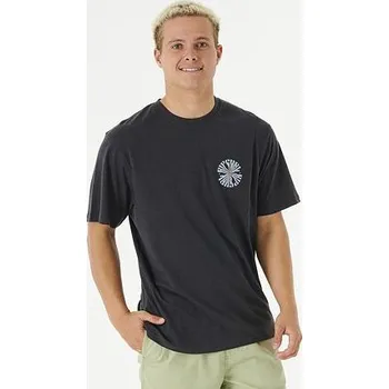 Tričko Rip Curl SWC PSYCHE CIRCLES TEE Washed Black velikost M