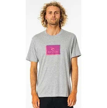 Pánské tričko Tričko Rip Curl CORP ICON TEE Grey Marle velikost L