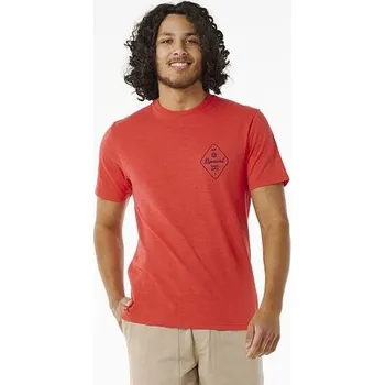 Pánské tričko Tričko Rip Curl ALOHA HOTEL DROP IN TEE Hibiscus Red velikost M