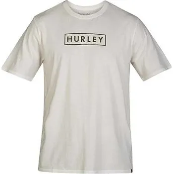 Tričko Hurley BENZO BOXED S/S TEE Pale Ivory velikost M
