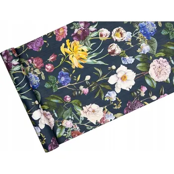 Tapeta Tapeta s BAREVNÝMI KVĚTY na tmavém POZADÍ