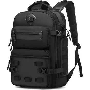 Městský batoh Ozuko sportovní cestovní školní batoh Warcon Černý 28L Ozuko 97k-cube