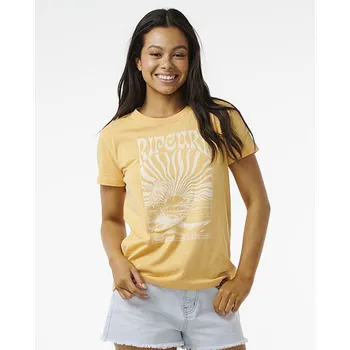 Tričko Rip Curl HEATWAVE STANDARD TEE Orange velikost XS