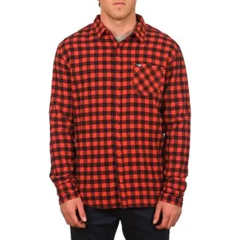 Pánská košile Košile Rip Curl THE SPIT FLANNEL L/S SHIRT Molten Lav velikost L