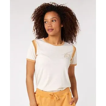 Pánská móda Tričko Rip Curl RINGER TEE Bone velikost L