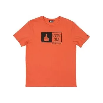 Pánské tričko Tričko Rip Curl IRREVERENT RIPAWATU TEE Hot Coral velikost S