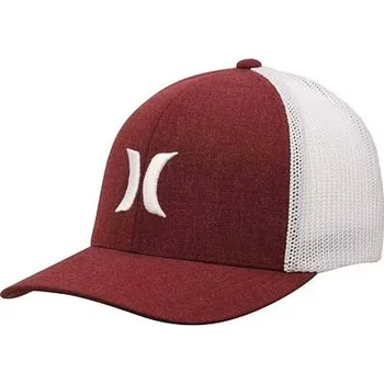 Čepice Kšiltovka Hurley ICON TEXTURES HAT Team Crimson velikost L/XL