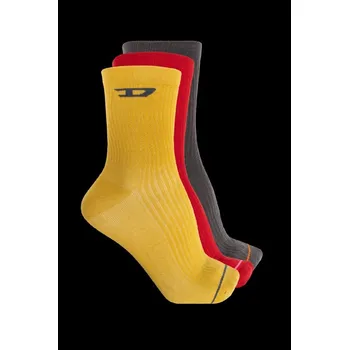 Pánské ponožky DIESEL SKM-D-TENNIS-CREW THREEPACK VYSOKÉ PONOŽKY E7185 Velikost: S