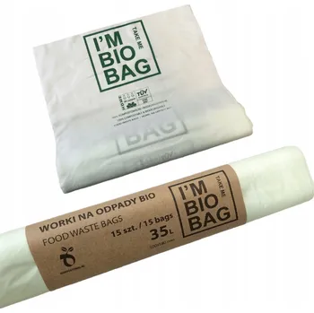 Pytle na odpadky BIOLOGICKY ROZLOŽITELNÉ A KOMPOSTOVATELNÉ SÁČKY NA ODPAD ECO 35 L 15 ks