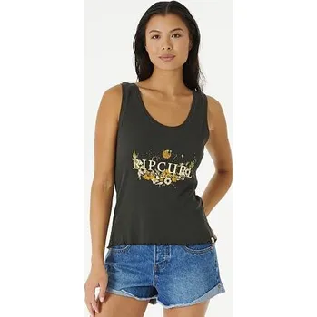 Tílko Rip Curl OCEANS TOGETHER RIBBED TANK Washed Black velikost S