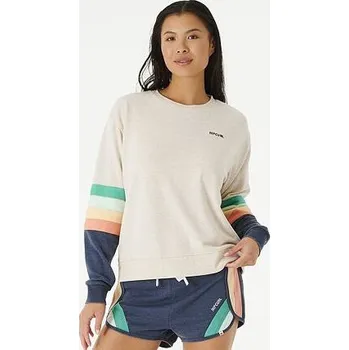 Pánská mikina Mikina Rip Curl SURFBREAK CREW Oatmeal Marle velikost M