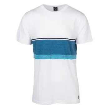 Pánské tričko Tričko Rip Curl YARN DYED STRIPE MEN SS TEE Optical White velikost L