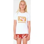 Tričko Rip Curl SURF REVIVAL TEE - GIRL Optical White velikost 14