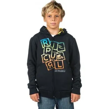 Chlapecká mikina Mikina Rip Curl PPP CORPO HZ FLEECE Black velikost 12