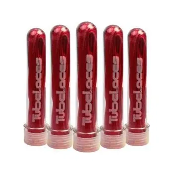 Tkaničky do bot Tkaničky Tubelaces SILVER FLAT Red velikost 120