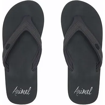 Oblečení a móda žabky Animal SWISH SLIM BLOCK Raven Black velikost 37.0