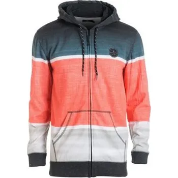 Pánská mikina Mikina Rip Curl AGGRO UNION HZ FLEECE Hot Coral velikost XL