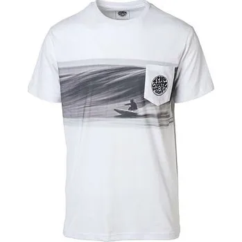 Pánské tričko Tričko Rip Curl ACTION ORIGINAL SS TEE Optical White velikost XXL