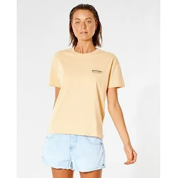 Pánské tričko Tričko Rip Curl LUNAR TIDES RELAXED TEE Light Peach velikost M