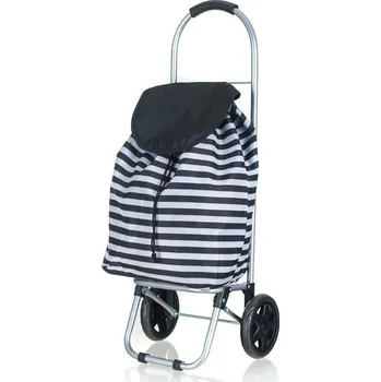 BRILANZ Nákupní taška na kolečkách 87 x 35 x 28 cm, černý pruh