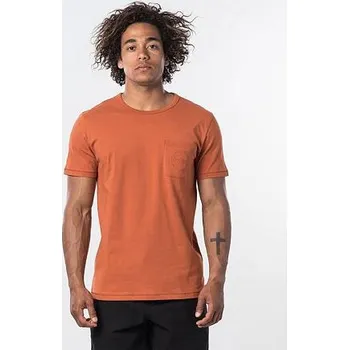 Pánské tričko Tričko Rip Curl ECO CRAFT S/S TEE Terracotta velikost S