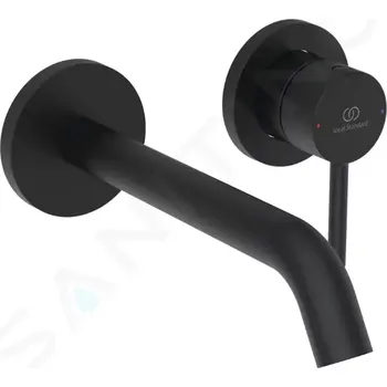 Vodovodní baterie Ideal Standard Ceraline Nuovo Umyvadlová baterie pod omítku, 2-otvorová instalace, hedvábná černá, BD764XG