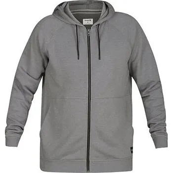 Pánská mikina Mikina Hurley CRONE FULL ZIP Grey Heather velikost XXL