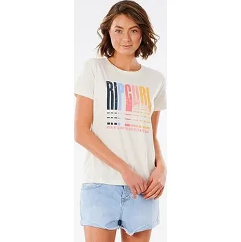 Pánské tričko Tričko Rip Curl GOLDEN STATE STANDARD TEE Bone velikost L
