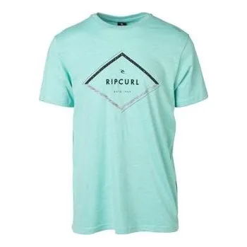 Pánská móda Tričko Rip Curl A-FRAME TEE Aqua Sky Marle velikost XL
