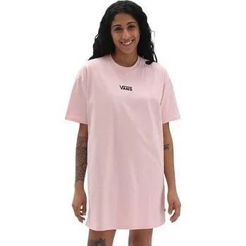 Dámské šaty šaty Vans CENTER VEE TEE DRESS Powder Pink velikost XS