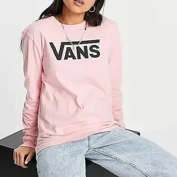 Dámské tričko Tričko Vans FLYING V CLASSIC LS BF Powder Pink velikost L