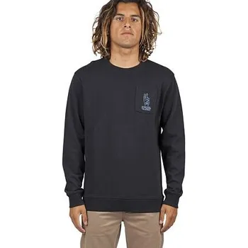 Pánská mikina Mikina Rip Curl SET UP CREW Washed Black velikost XL
