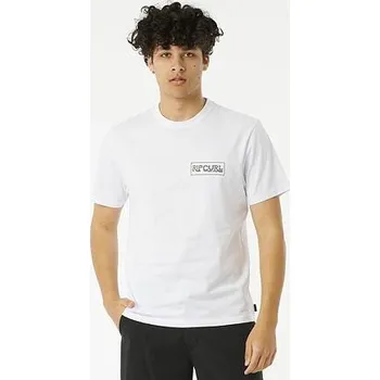 Pánská móda Tričko Rip Curl PACIFIC RINSE REEF TEE White velikost XXL